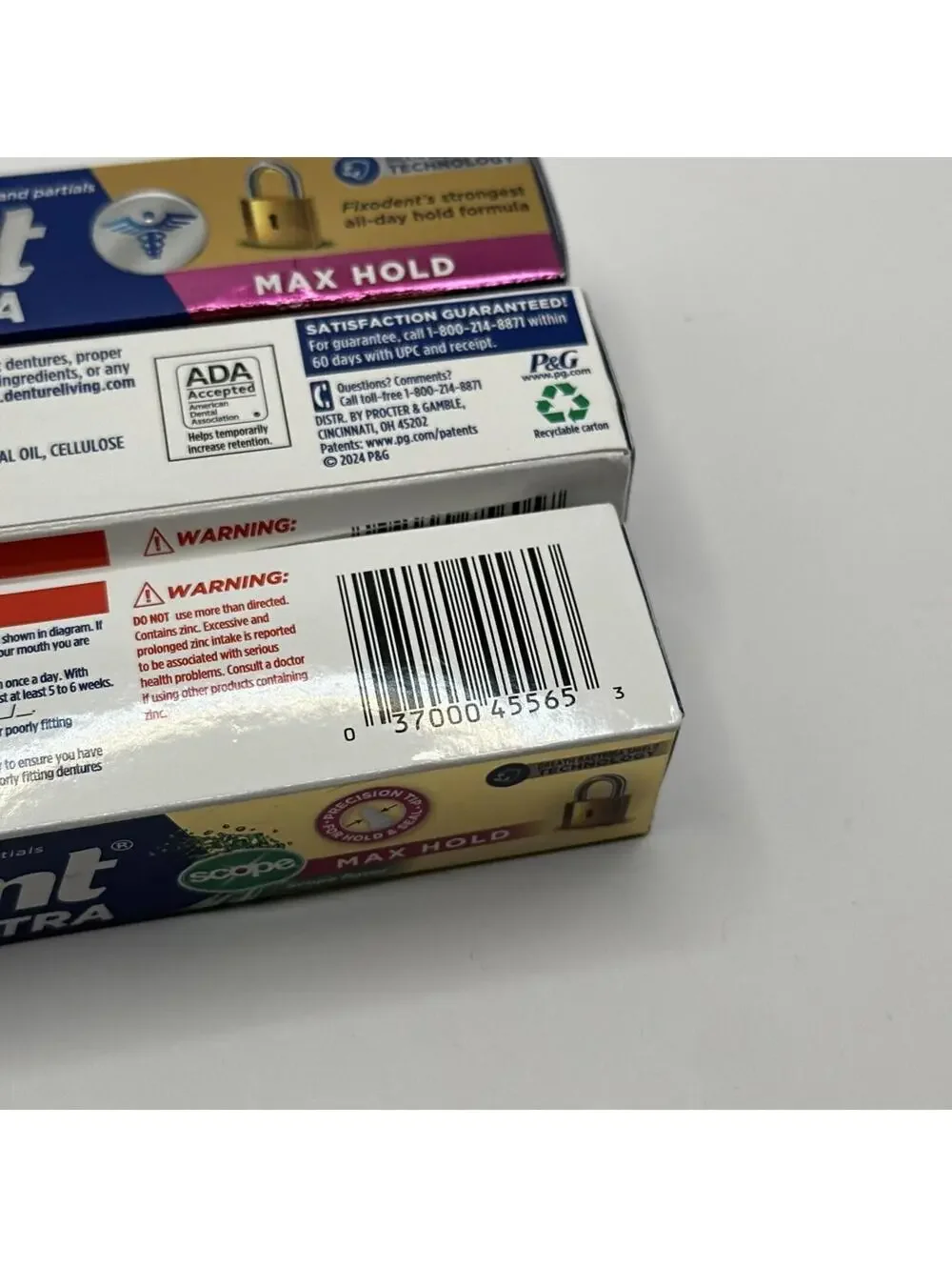 Fixodent ULTRA Max Hold Denture CREAM 2.2oz (3 Pack)